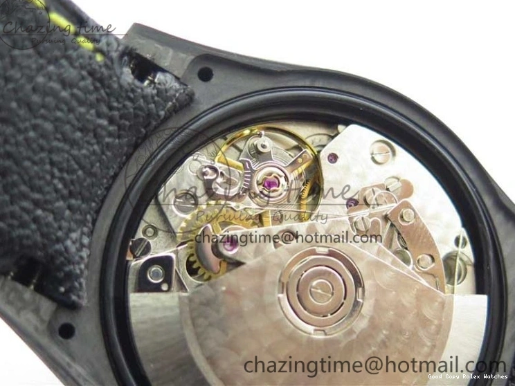 Good Copy Rolex Watches On Edition Carbon Black Strap Diw Dial Pink V Daytona EyeCatching A7750 Best WWF Nylon 2890 0111